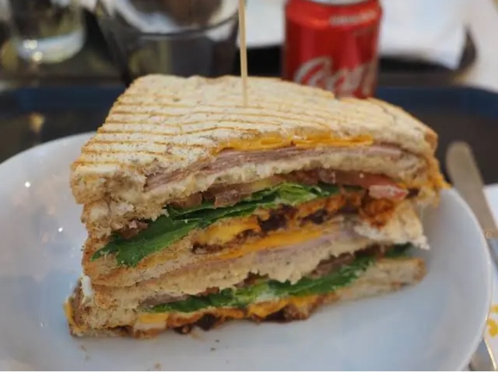 Grilled club sandwich
